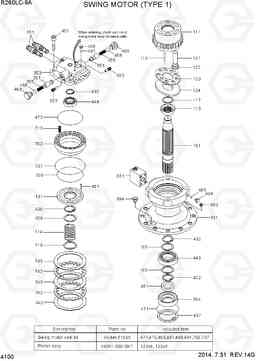 4100 SWING MOTOR (TYPE 1) R260LC-9A, Hyundai