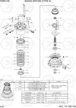 4107 SWING MOTOR (TYPE 3) R260LC-9A, Hyundai