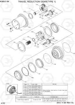 4152 TRAVEL REDUCTION GEAR(TYPE 1) R260LC-9A, Hyundai