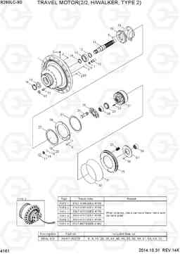 4161 TRAVEL MOTOR(2/2, H/WALKER, TYPE 2) R260LC-9A, Hyundai