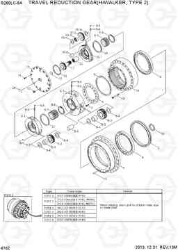 4162 TRAVEL REDUCTION GEAR(H/WALKER, TYPE 2) R260LC-9A, Hyundai