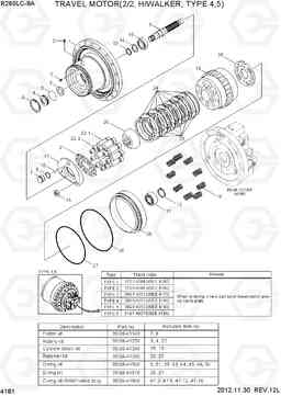 4181 TRAVEL MOTOR(2/2, H/WALKER, TYPE 4,5) R260LC-9A, Hyundai