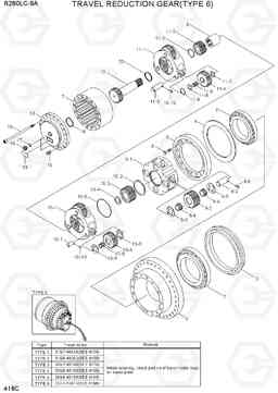 418C TRAVEL REDUCTION GEAR(TYPE 6) R260LC-9A, Hyundai