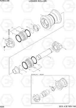 5020 LOWER ROLLER R260LC-9A, Hyundai