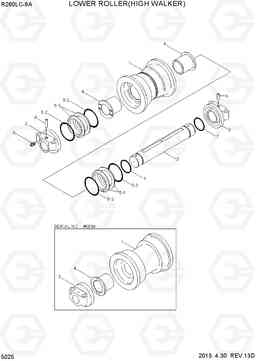 5025 LOWER ROLLER(HIGH WALKER) R260LC-9A, Hyundai