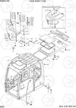 6020 CAB ASSY(1/4) R260LC-9A, Hyundai