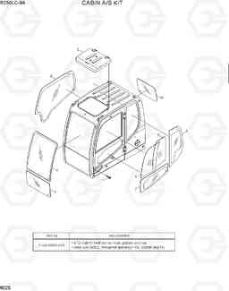6025 CAB A/S KIT R260LC-9A, Hyundai