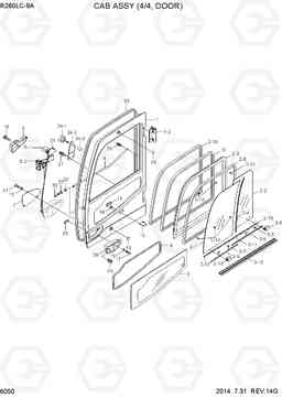 6050 CAB ASSY(4/4, DOOR) R260LC-9A, Hyundai