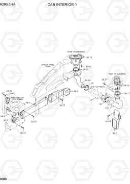 6080 CAB INTERIOR 1 R260LC-9A, Hyundai