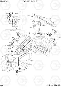 6090 CAB INTERIOR 2 R260LC-9A, Hyundai