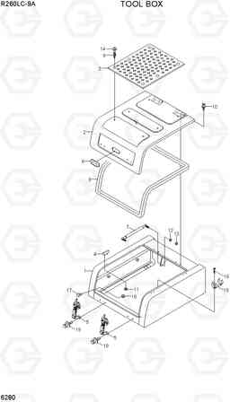 6280 TOOL BOX R260LC-9A, Hyundai