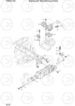 9170 EXHAUST RECIRCULATION R260LC-9A, Hyundai