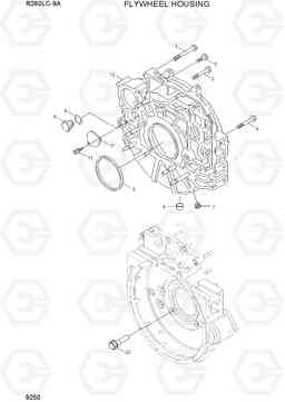 9250 FLYWHEEL HOUSING R260LC-9A, Hyundai