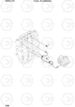 9280 FUEL PLUMBING R260LC-9A, Hyundai