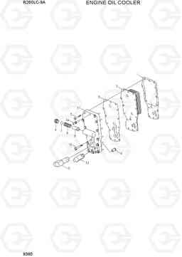 9360 ENGINE OIL COOLER R260LC-9A, Hyundai