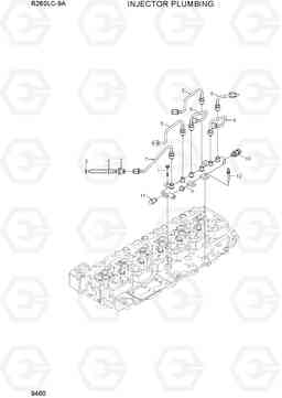 9460 INJECTOR PLUMBING R260LC-9A, Hyundai