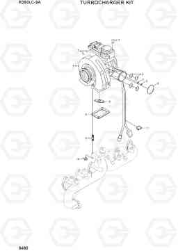 9480 TURBOCHARGER KIT R260LC-9A, Hyundai