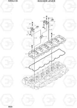 9500 ROCKER LEVER R260LC-9A, Hyundai