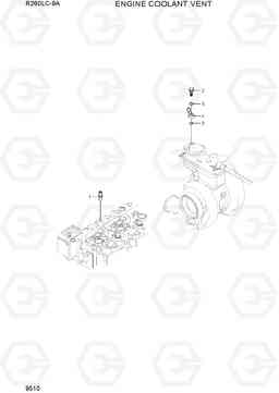 9510 ENGINE COOLANT VENT R260LC-9A, Hyundai