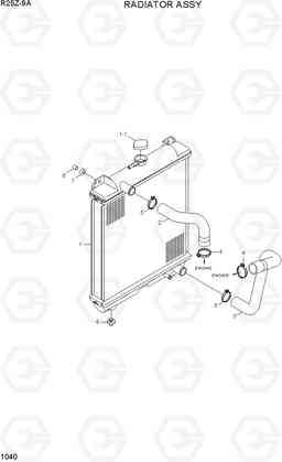 1040 RADIATOR ASSY R25Z-9A, Hyundai