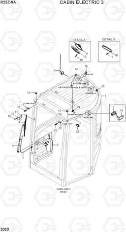 2060 CABIN ELECTRIC 3 R25Z-9A, Hyundai