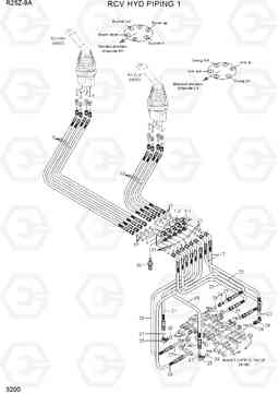 3200 RCV HYD PIPING 1 R25Z-9A, Hyundai