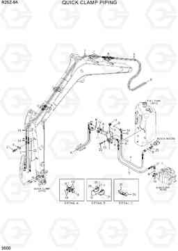 3500 QUICK HYDRAULIC CLAMP PIPING R25Z-9A, Hyundai