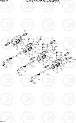 4110 MAIN CONTROL VALVE (2/3) R25Z-9A, Hyundai