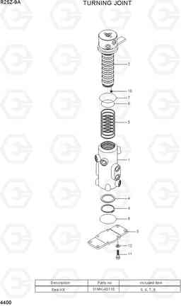 4400 TURNING JOINT R25Z-9A, Hyundai