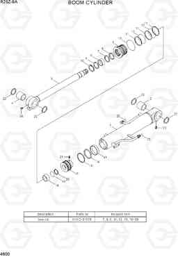 4600 BOOM CYLINDER R25Z-9A, Hyundai