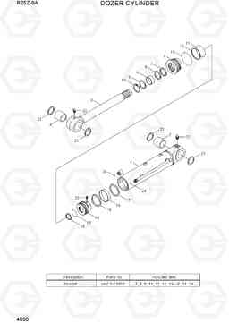 4630 DOZER CYLINDER R25Z-9A, Hyundai