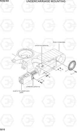 5010 UNDERCARRIAGE MOUNTING R25Z-9A, Hyundai