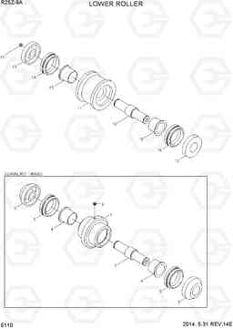 5110 LOWER ROLLER R25Z-9A, Hyundai