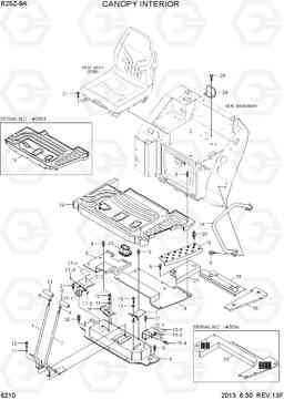 6210 CANOPY INTERIOR R25Z-9A, Hyundai