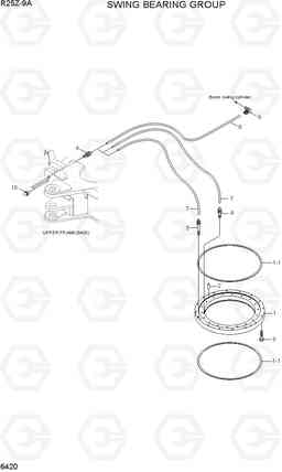 6420 SWING BEARING GROUP R25Z-9A, Hyundai