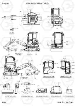 8100 DECALS(CABIN TYPE) R25Z-9A, Hyundai