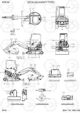 8110 DECALS(CANOPY TYPE) R25Z-9A, Hyundai