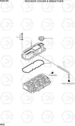 9030 ROCKER COVER & BREATHER R25Z-9A, Hyundai