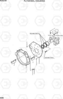 9080 FLYWHEEL HOUSING R25Z-9A, Hyundai