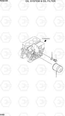 9160 OIL SYSTEM & OIL FILTER R25Z-9A, Hyundai