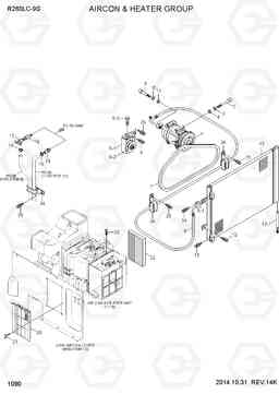 1090 AIRCON & HEATER GROUP R260LC-9S, Hyundai