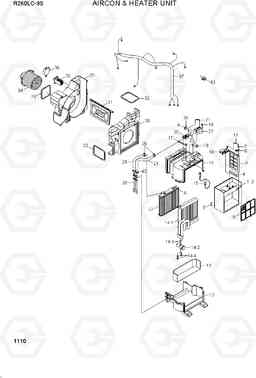 1110 AIRCON & HEATER UNIT R260LC-9S, Hyundai