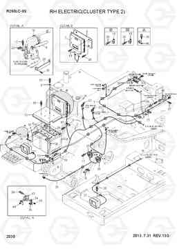 2030 RH ELECTRIC(CLUSTER TYPE 2) R260LC-9S, Hyundai