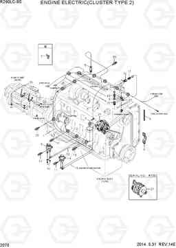 2070 ENGINE ELECTRIC(CLUSTER TYPE 2) R260LC-9S, Hyundai