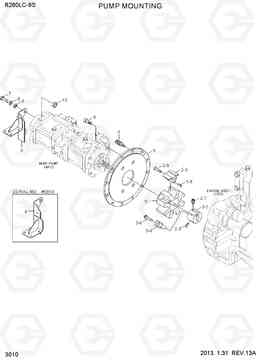 3010 PUMP MOUNTING R260LC-9S, Hyundai