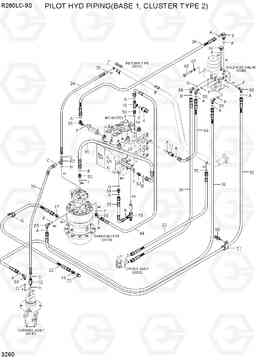 3260 PILOT HYD PIPING(BASE 1, CLUSTER TYPE 2) R260LC-9S, Hyundai