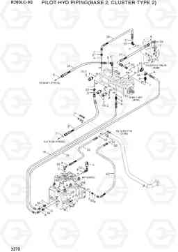 3270 PILOT HYD PIPING(BASE 2, CLUSTER TYPE 2) R260LC-9S, Hyundai