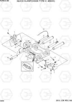 3454 QUICK CLAMP(HOOK TYPE 2, -#0635) R260LC-9S, Hyundai