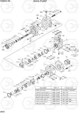 4010 MAIN PUMP R260LC-9S, Hyundai