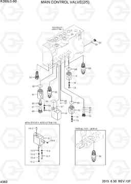 4060 MAIN CONTROL VALVE(2/5) R260LC-9S, Hyundai